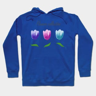 Three buds of tulips. Hoodie